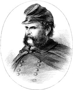 Ambrose Burnside, generaal van de Unie tijdens de Amerikaanse Burgeroorlog, ca. 1880 door Unbekannt
