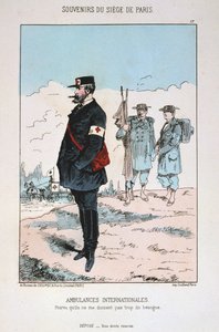 Ambulances Internationales, Beleg van Parijs, 1870-1871 door Unbekannt