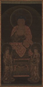 Amitabha triade, ca. 13e eeuw door Unbekannt