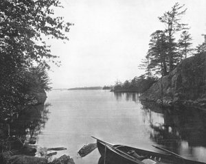 Onder de Duizend Eilanden van de St. Lawrence Rivier, Canada, ca. 1900 door Unbekannt