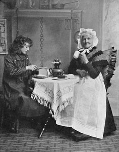 Een Engels cottage tafereel, 1912
