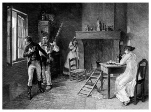 Een incident in de Witte Terreur, 1815, 1895 door Unbekannt
