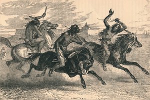 Een Indiase paardenrace, 19e eeuw