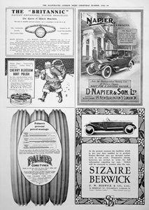 Een advertentiepagina in de Illustrated London News, Kerstmis door Unbekannt