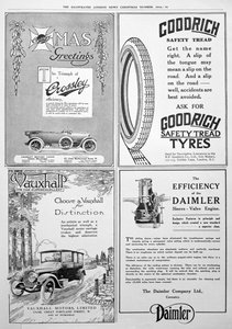 Een advertentiepagina in de Illustrated London News, Kerstmis, 1916 door Unbekannt