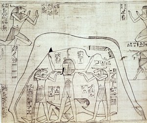 Oude Egyptische kosmos, c1025 v.Chr.