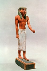 Oude Egyptische figuur van een koopman door Unbekannt