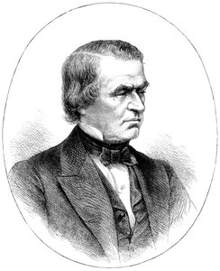 Andrew Johnson, 16e president van de Verenigde Staten, ca. 1880 door Unbekannt