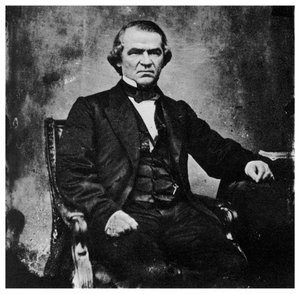 Andrew Johnson, 17e president van de Verenigde Staten, 1860s door Unbekannt