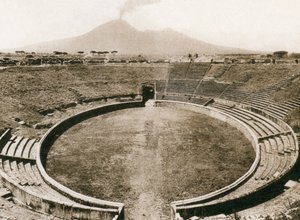 Amfitheater, Pompeii, Italië, c1900s