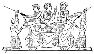 Angelsaksen aan het diner, 1910