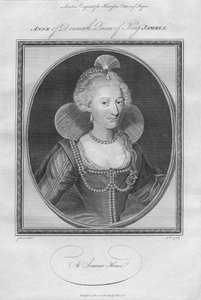 Anna van Denemarken, koningin van koning James I, 1786