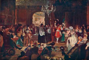 Antichambre in Whitehall tijdens de Stervensmomenten van Karel II, 1685, 1905 door Unbekannt