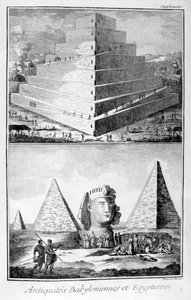 Oudheden van Babylonië en Egypte, 1751-1777 door Unbekannt