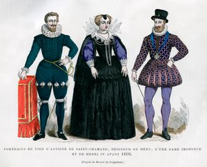 Antoine de Saint-Chamand, Seigneur de Mery, onbekende dame en Hendrik IV van Frankrijk