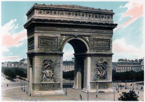 Arc de Triomphe, Parijs, ca. 1900 door Unbekannt