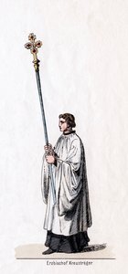 Kruisdrager van de Aartsbisschop, kostuumontwerp voor Shakespeares toneelstuk, Henry VIII