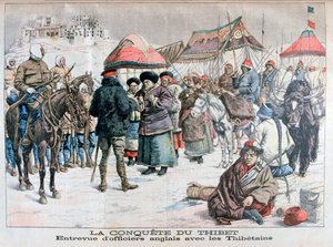 Gewapende invasie van Tibet door Britse en Indiase troepen, 1904 door Unbekannt