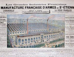 Wapenindustrie, St Etienne, 1896 door Unbekannt