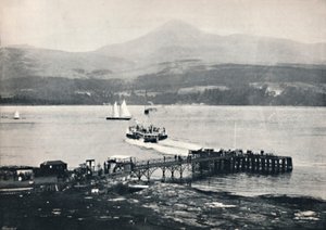 Arran - Brodick Pier en Goatfell, 1895