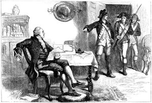 Arrestatie van William Franklin, New Jersey, 1776 door Unbekannt