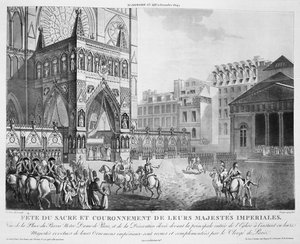 Aankomst bij Notre Dame, 2 december 1804, 19e eeuw