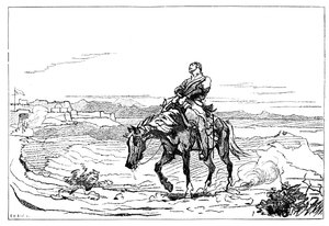 Aankomst van Dr. Brydon in Jalalabad, 13 januari 1842 door Unbekannt