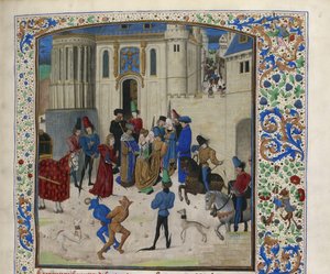 Aankomst van Isabeau de Bavaria in Parijs, ca. 1470-1475