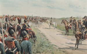 Aankomst van Napoleon onder de Beieren en Saksen, 1896