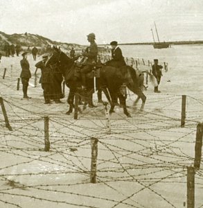 Aankomst in La Panne, Vlaanderen, België, ca. 1914-1918 door Unbekannt