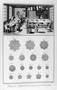 Kunstmatige bloemist, 1751-1777 door Unbekannt