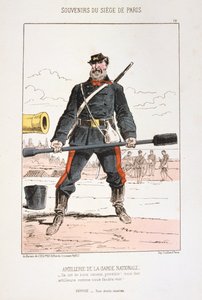 Artillerie van de Nationale Garde, Beleg van Parijs, 1870-1871