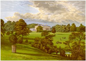 Ashcombe Park, Staffordshire, huis van de familie Sneyd, c1880 door Unbekannt