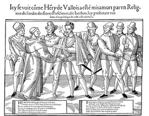 Moord op Hendrik III, koning van Frankrijk, 1589-1590 door Unbekannt