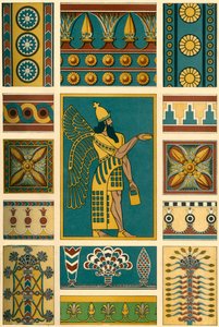 Assyrische decoratie, 1898 door Unbekannt
