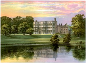 Astley Hall, Lancashire, huis van Baronet de Hoghton, ca. 1880 door Unbekannt