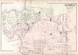 Astoria, deel van Long Island City, stad Newtown, Queens, Co. L.I door Unbekannt