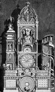 Astronomische klok van de Kathedraal van Straatsburg, 1573, 1870 door Unbekannt