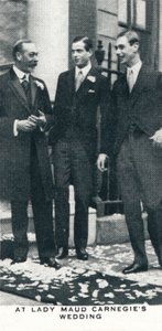 Op de bruiloft van Lady Maud Carnegie