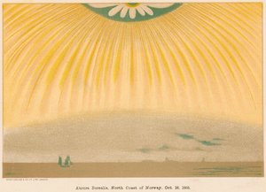 Aurora Borealis of Noorderlicht waargenomen vanuit Noord-Noorwegen, 10 oktober 1868, 1906