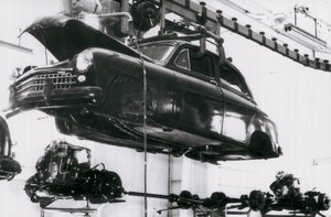 Auto-industrie van het Spaanse merk Seat in Barcelona, 02/06/1953