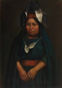 Aymara-meisje, ca. 1890-1892 door Unbekannt