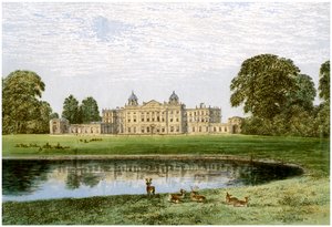 Badminton House, Gloucestershire, huis van de hertog van Beaufort, ca. 1880 door Unbekannt