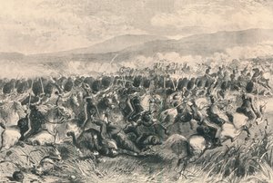 Balaclava, 25 oktober 1854. De aanval van de Scots Greys, 1884 door Unbekannt