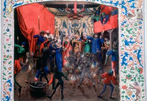 Bal van de brandende mannen, 1393, ca. 1470 door Unbekannt