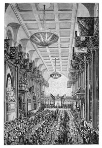Banket voor de Koningin in de Guildhall, Londen, 1837, 1900 door Unbekannt