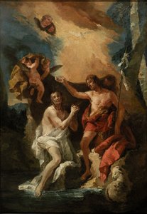 Doop van Christus, 18e eeuw door Unbekannt
