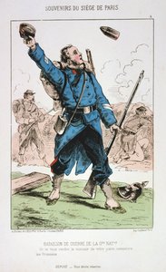 Bataillon de Guerre de la Garde Nationale, Beleg van Parijs, 1870-1871