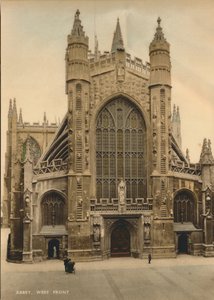 Bath Abbey, West front, c1925 door Unbekannt