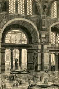Baden van Caracalla gerestaureerd, 1890 door Unbekannt